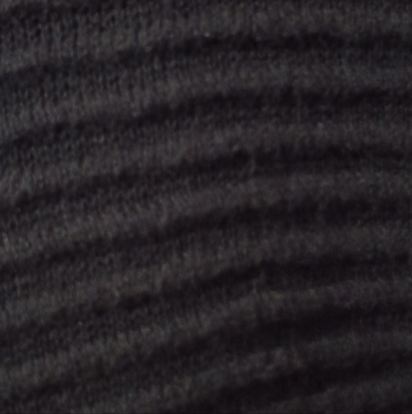 Black Ribbed Knit Sweater Dress - Picture 3 of 4